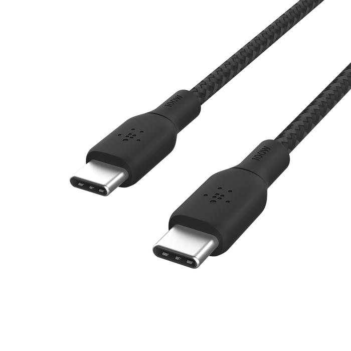 Belkin USB-C til USB-C 100W Vevd Ladekabel 2m - Svart