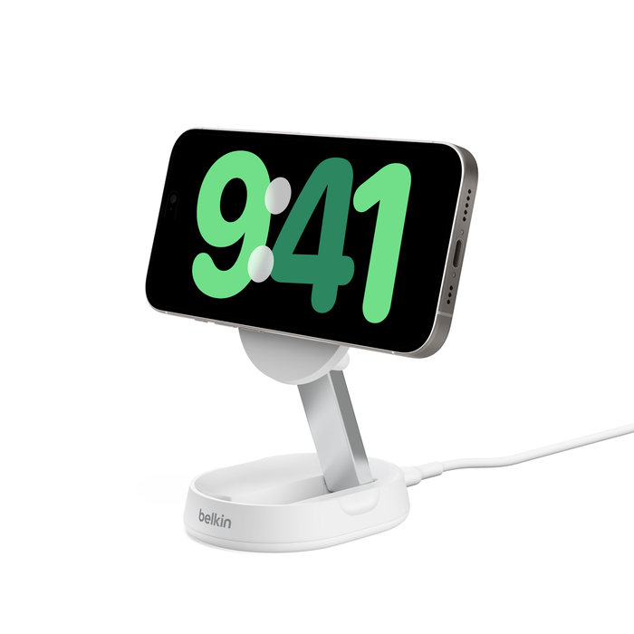 Belkin BOOST↑CHARGE™ Pro Qi2 Sammenleggbart Ladestativ - Hvit