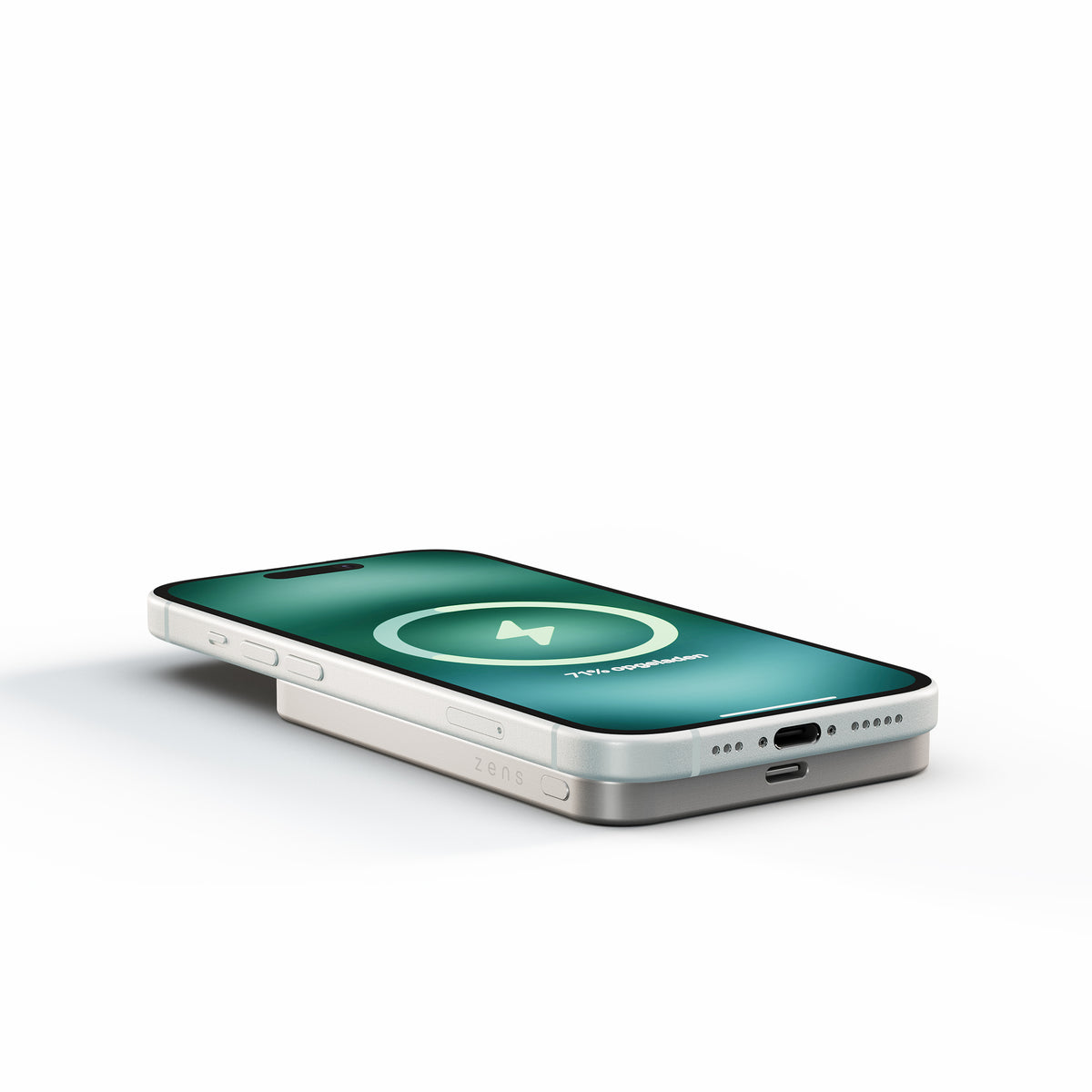 Zens 5000 mAh Magnetisk Powerbank Pro 1 Slim - Hvit