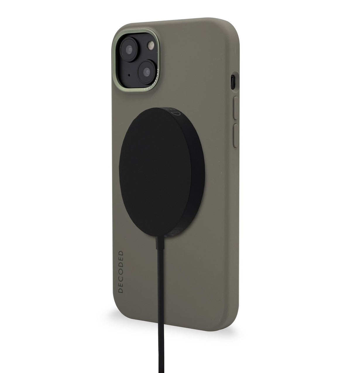 Decoded Silikon Backcover deksel til iPhone 14 Plus - Olive