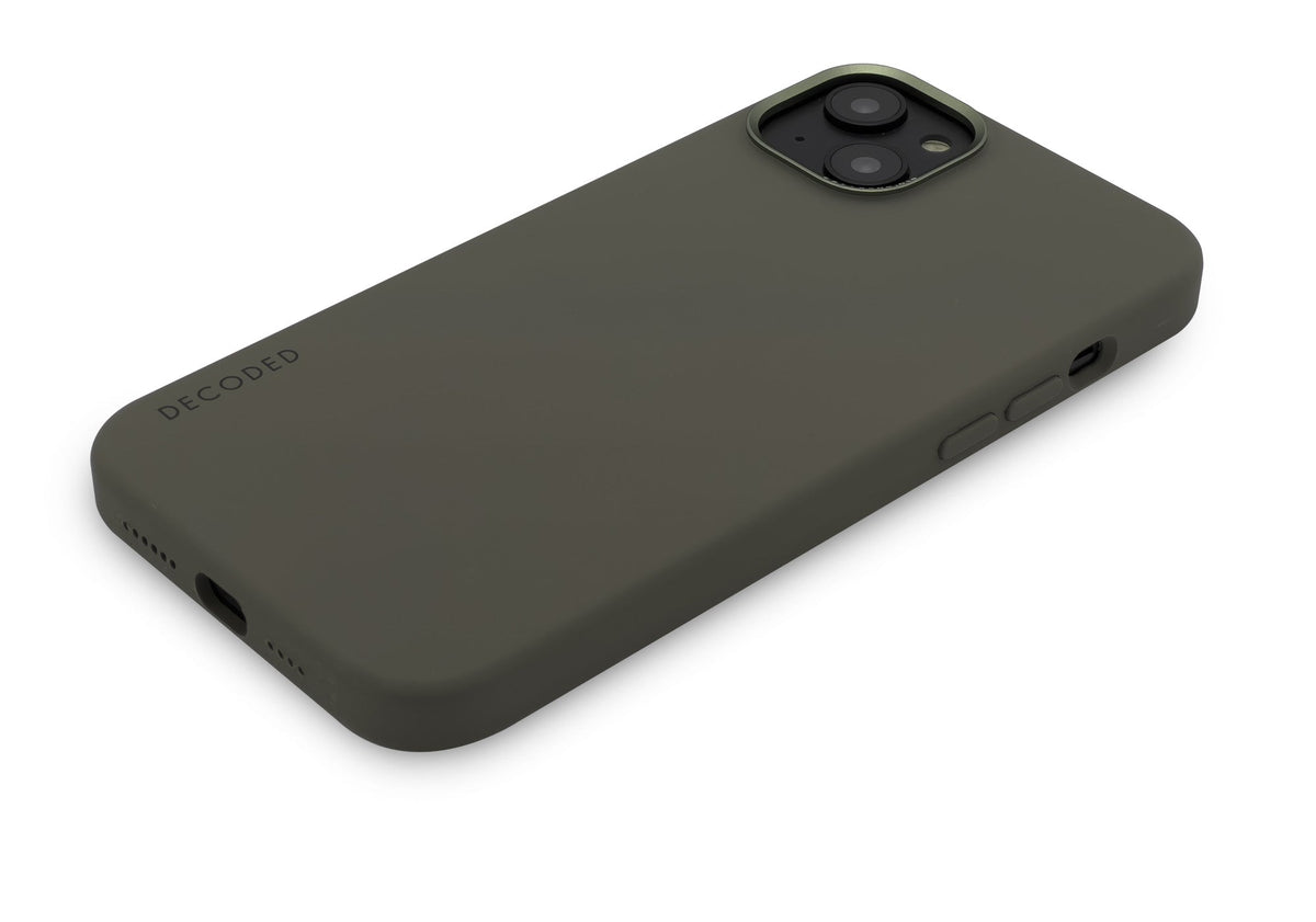 Decoded Silikon Backcover deksel til iPhone 14 Plus - Olive