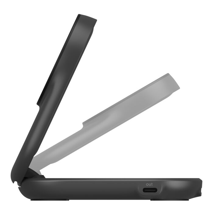 Belkin 25W UltraCharge Qi2 2-i-1 Trådløs lader - Svart
