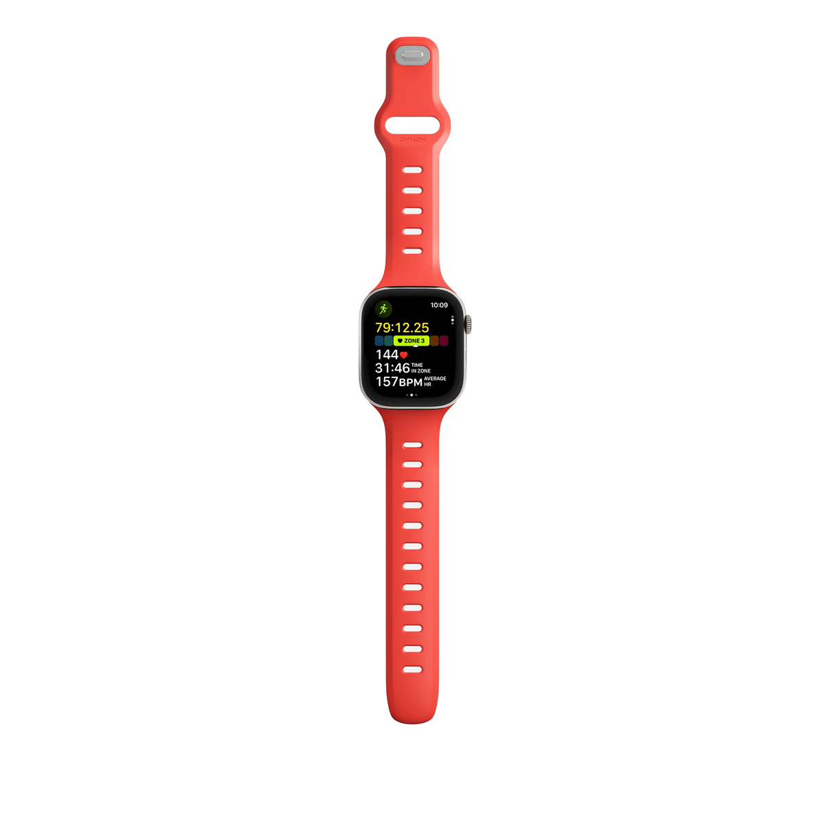 Nomad 42mm Tempo Silikonreim - Rød