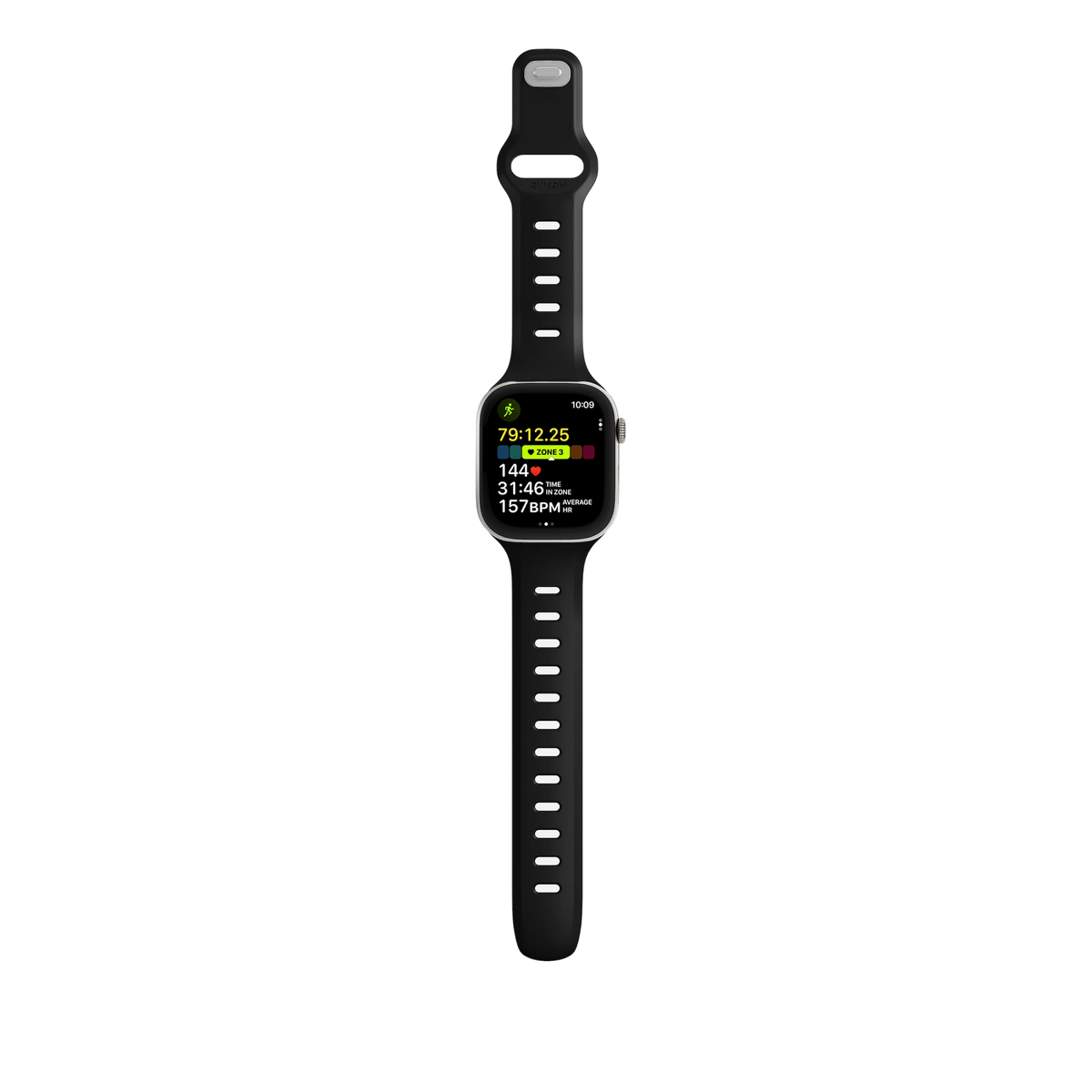 Nomad 42mm Tempo Silikonreim - Svart