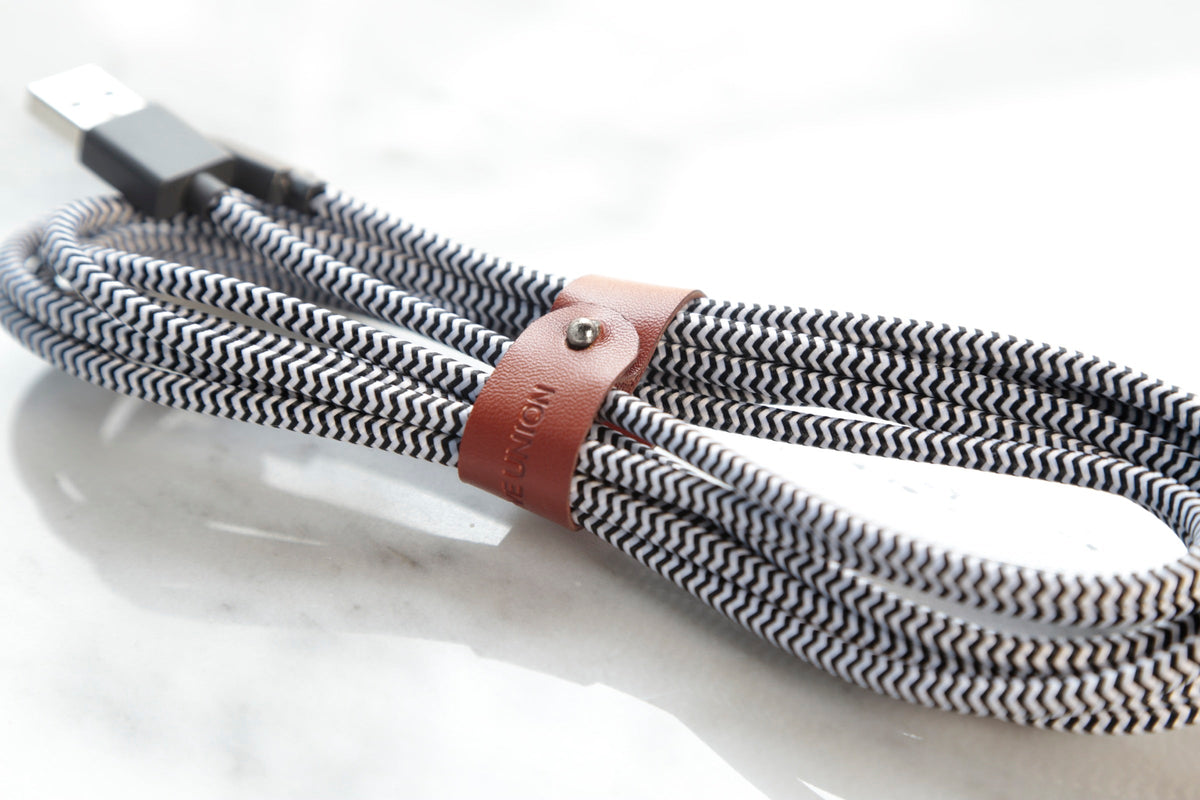 Native Union 3m USB-A til Lightning Belt Ladekabel - Zebra