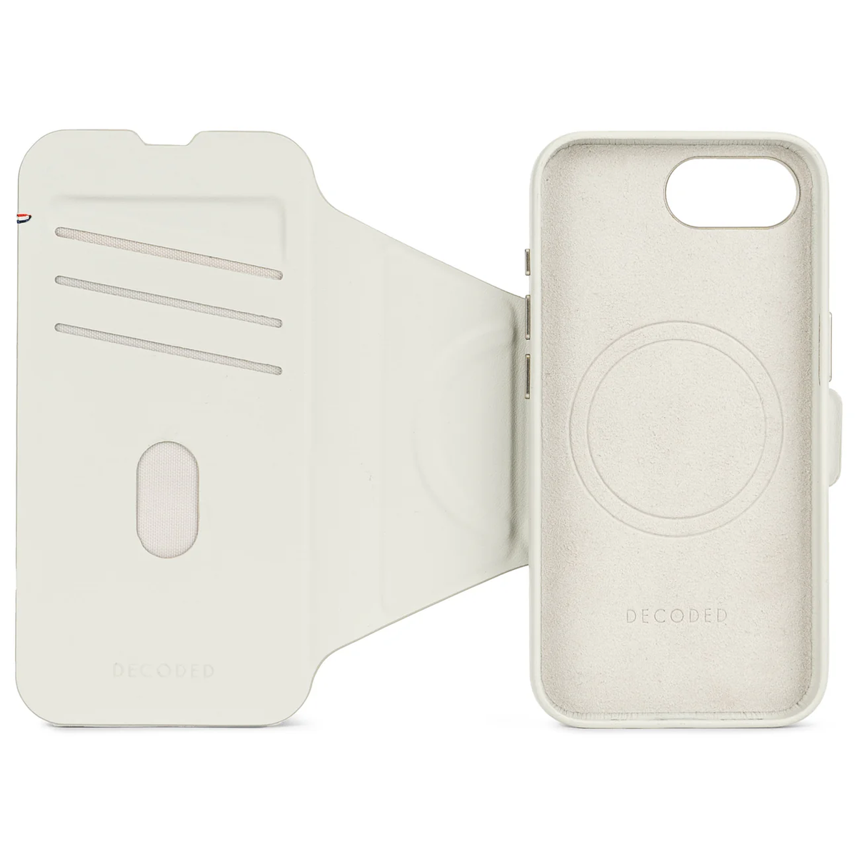 Decoded Lommebokdeksel i silikon til iPhone 16e - Leire