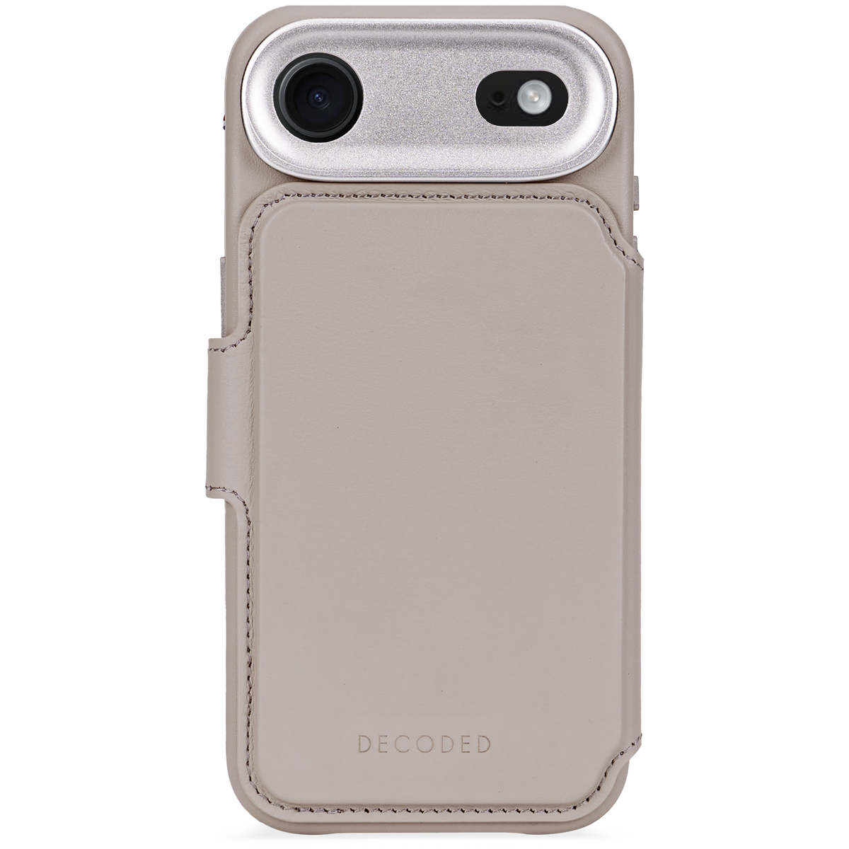 Decoded Lommebokdeksel i skinn med MagSafe til iPhone Air - Clay
