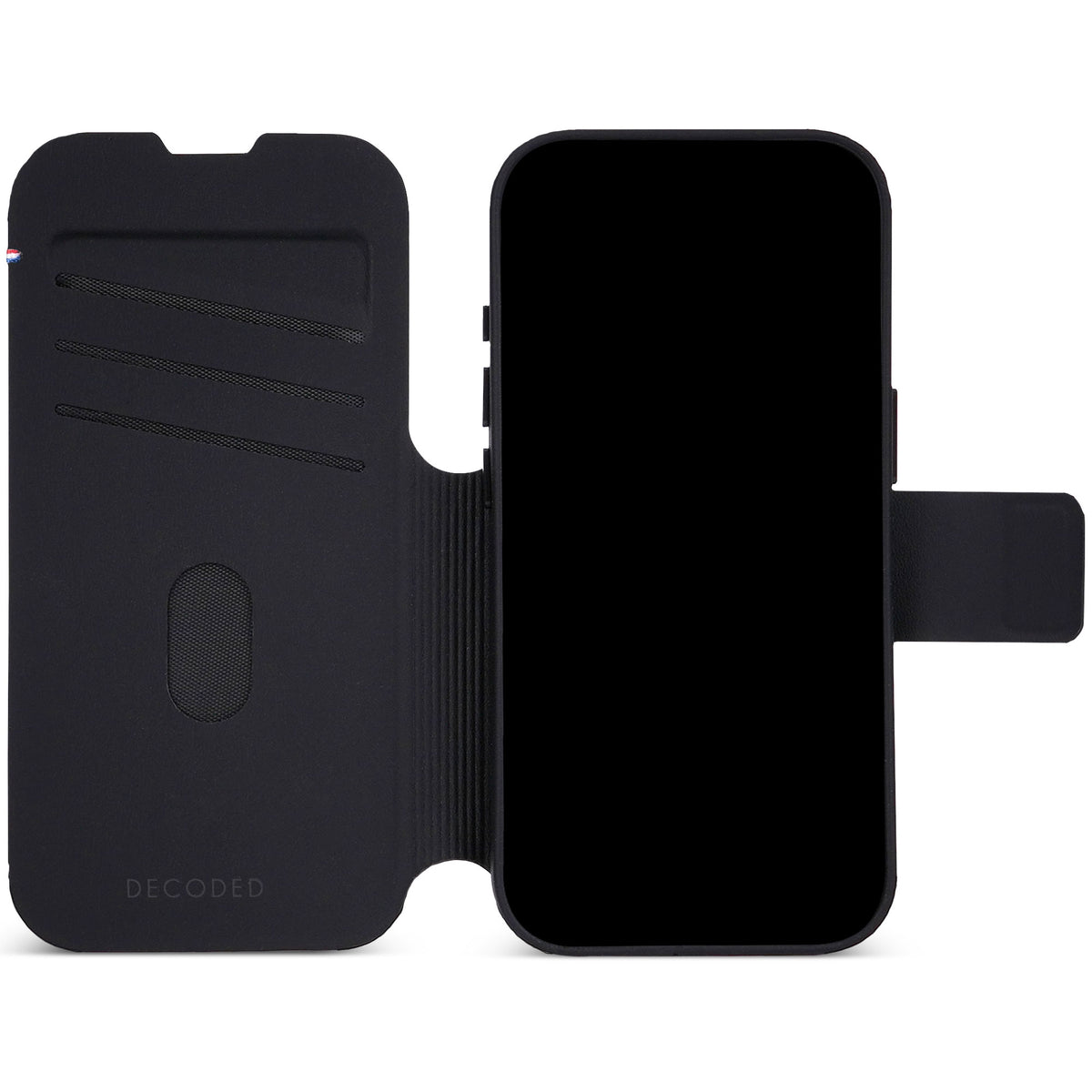 Decoded Lommebokdeksel i silikon med MagSafe til iPhone 18 Pro Max - Phantom Black