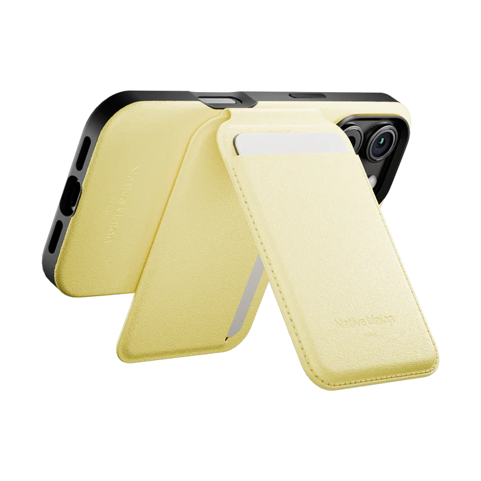 Native Union Magnetisk kortholder med stativ - Lemon