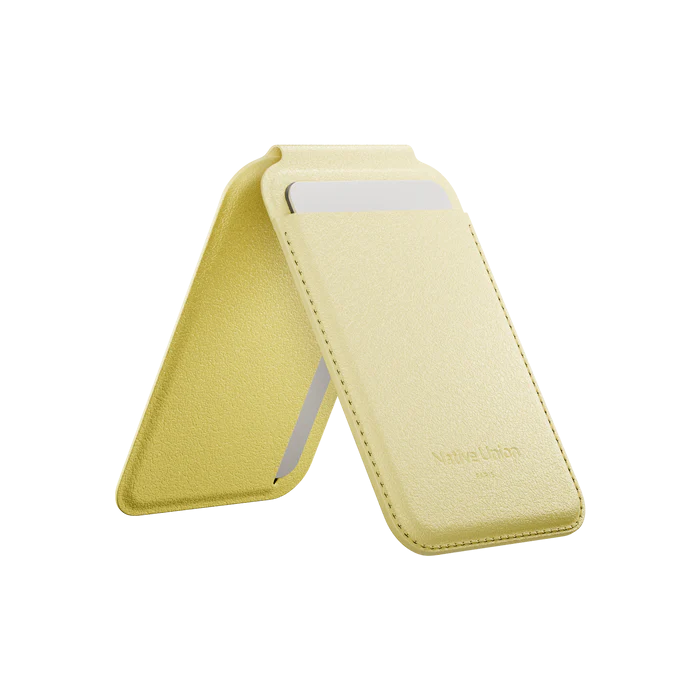 Native Union Magnetisk kortholder med stativ - Lemon