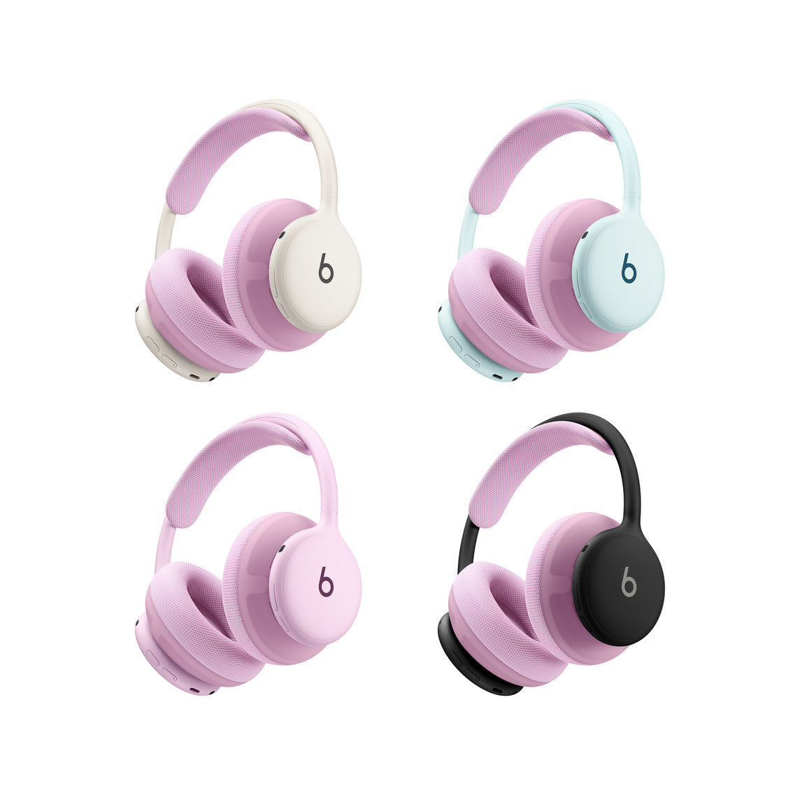Beats 360 Cushion Kit – Performance Knit-øreputer og -polstring til hodebøyle i rosa
