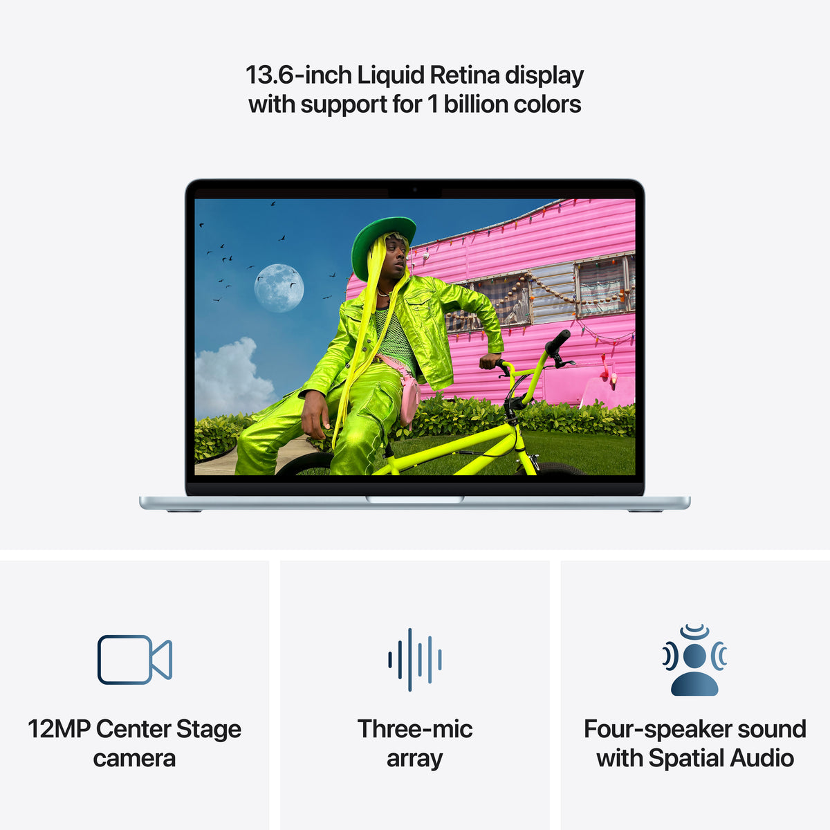 MacBook Air 13-tommer M5 10GPU 512GB SSD 16GB Minne - Himmelblå
