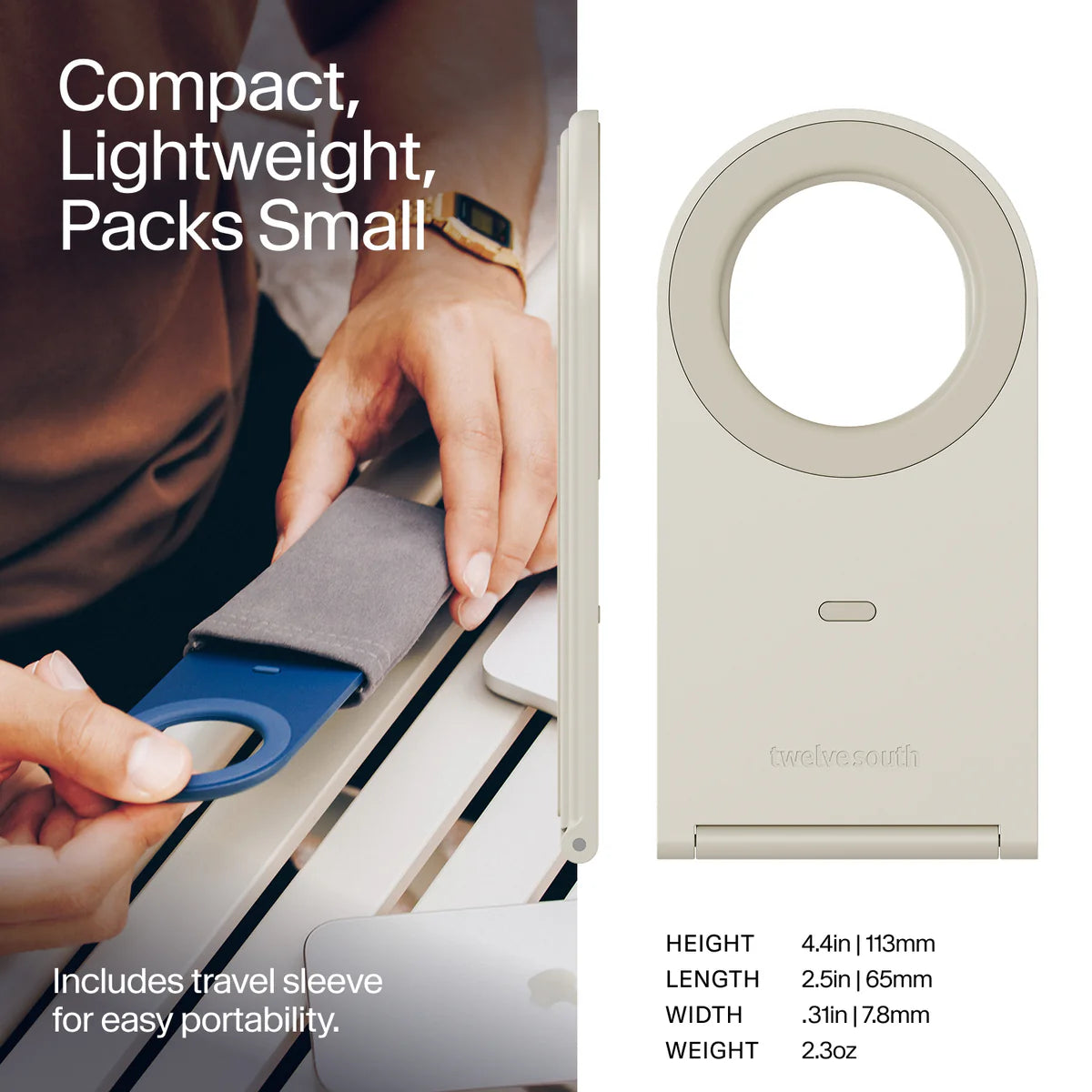 Twelve South Curve Nano Stativ til iPhone - Dune