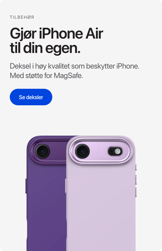Deksel til iPhone Air - begge