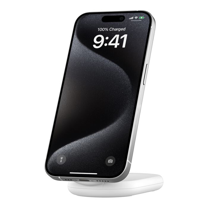 Belkin Qi2 Sammenleggbar Trådløs lader - Hvit
