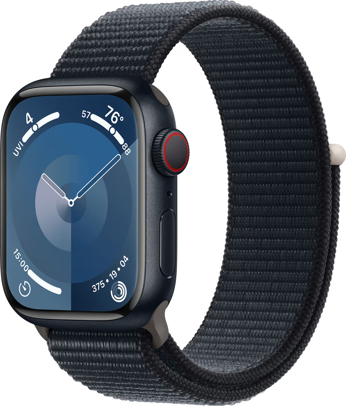 Apple Watch 9 Cell 41mm Alu Midnight med Midnight Sport Loop