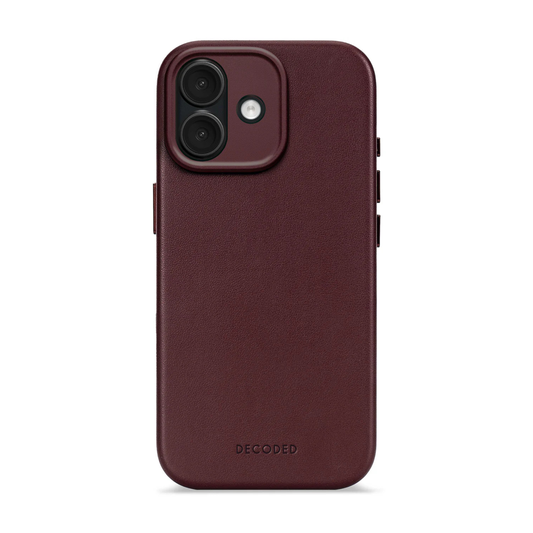 Decoded BackCover MagSafe Skinndeksel til iPhone 17 - Dark Ruby