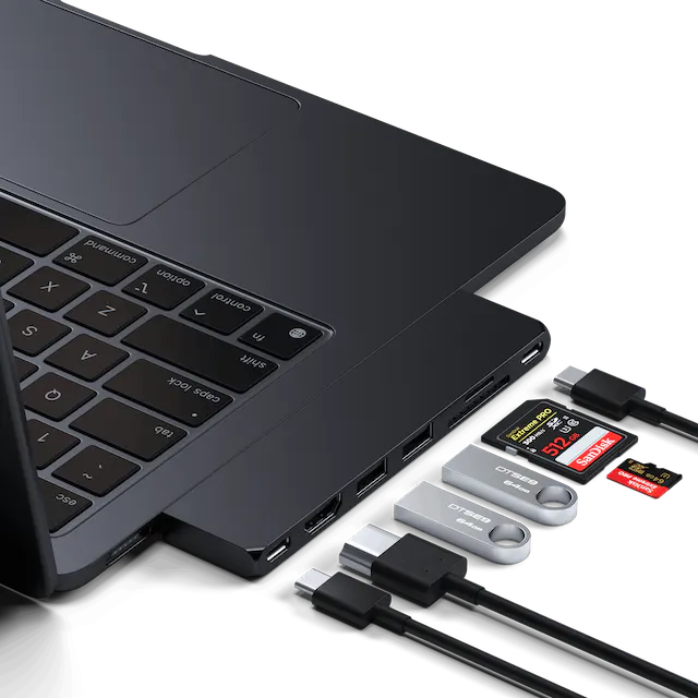 Satechi Pro Hub Slim Multiadapter - Midnatt