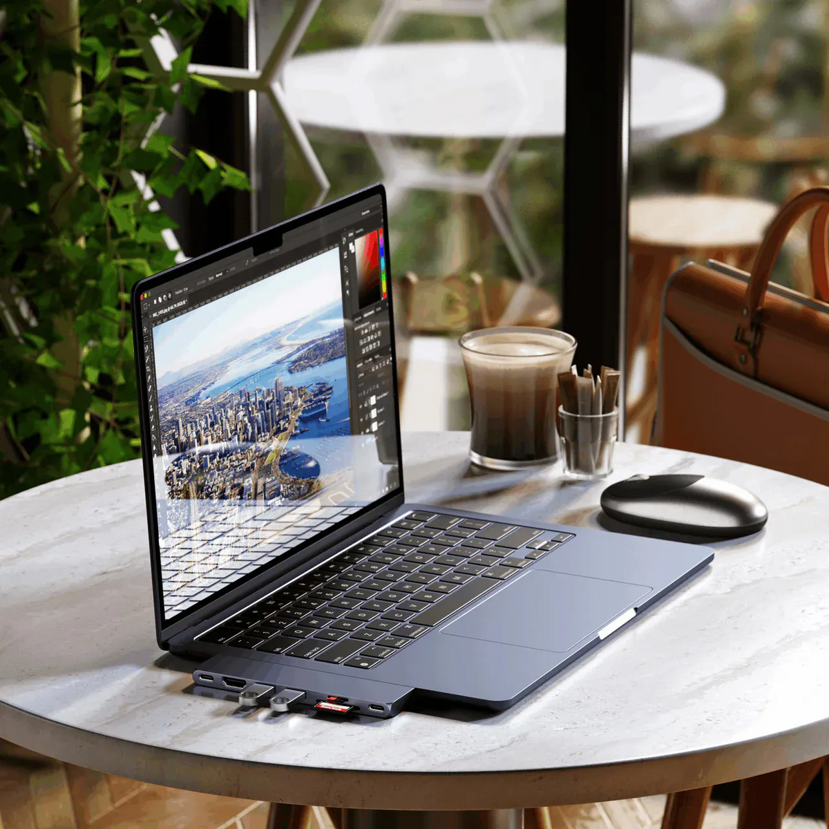 Satechi Pro Hub Slim Multiadapter - Stellargrå