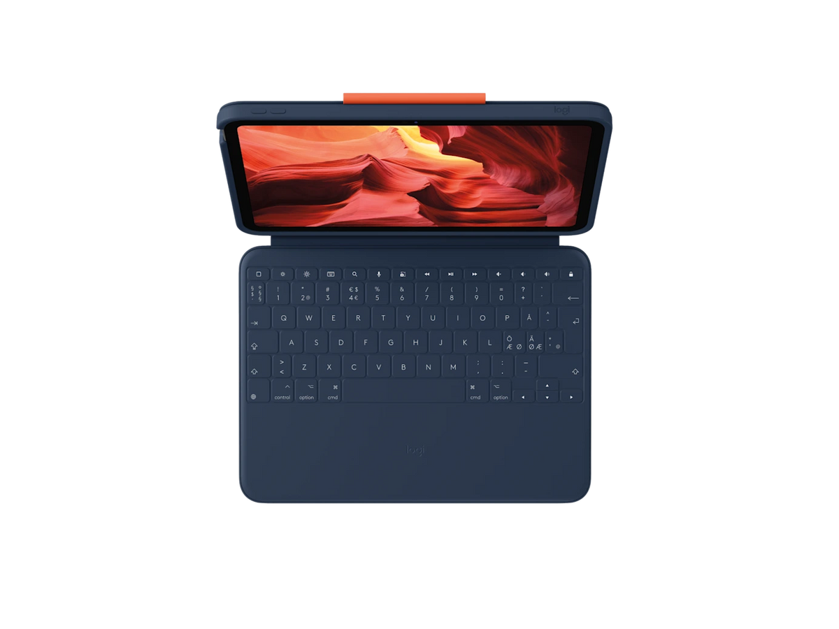 Logitech Rugged Combo 4 Tastatur til iPad A16 / (10. gen.) - Blå