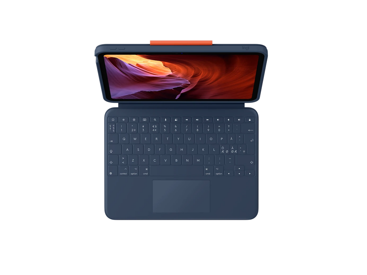 Logitech Rugged Combo 4 Touch Tastatur til iPad A16 / (10. gen.) - Blå